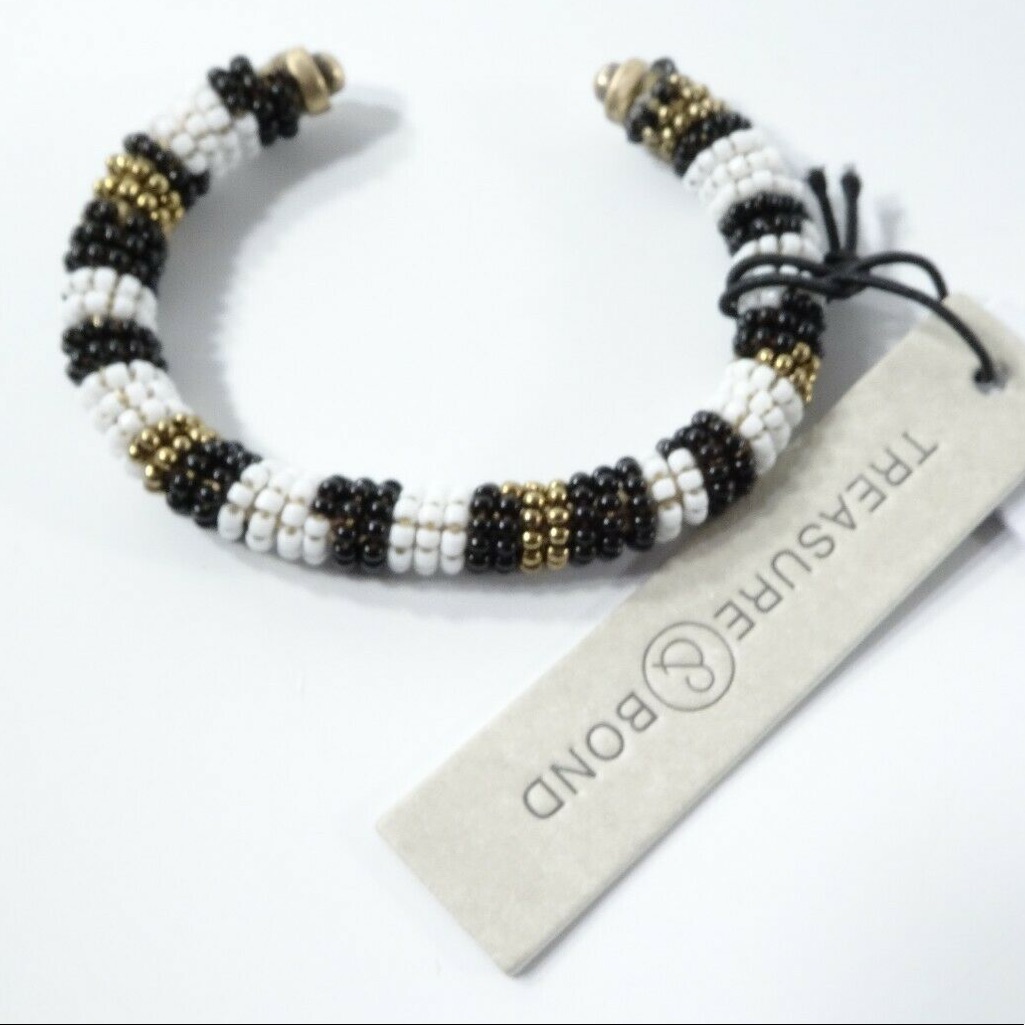 Treasure & Bond Beaded Cuff Bracelet